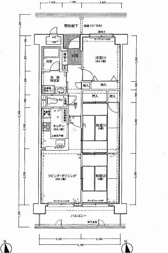 ラブリハイツ松山604号：立地◎南向き♪