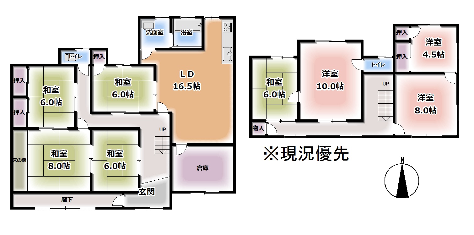 太山寺町広々8LDK中古戸建