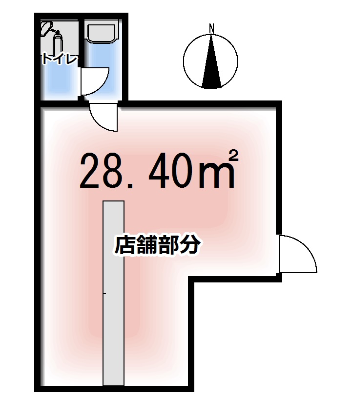 御宝ハイツ1階（店舗・事務所物件）